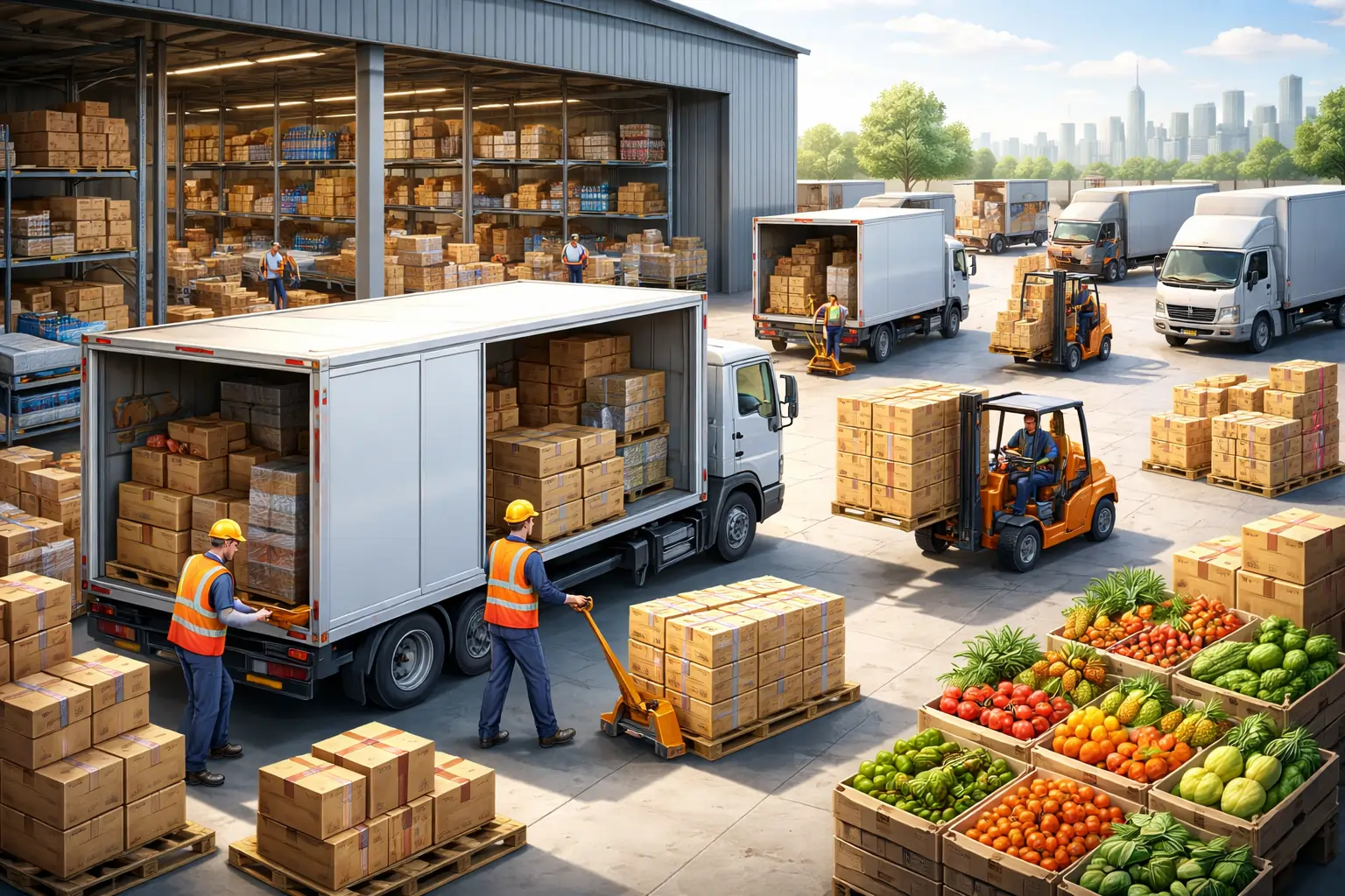 توزيع السلع والمنتوجات