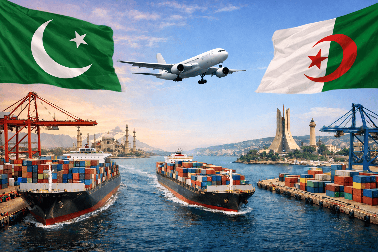 شحن البضائع من باكستان للجزائر