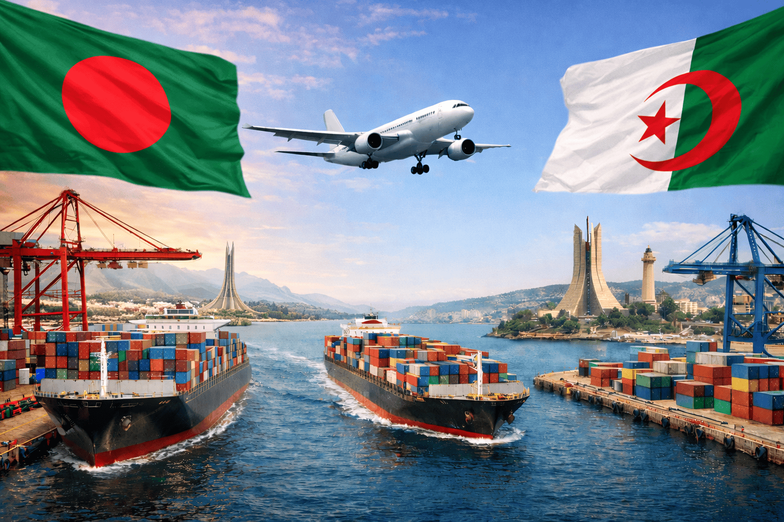 شحن البضائع من بنغلاديش للجزائر