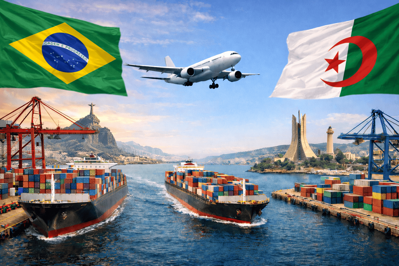 شحن البضائع من البرازيل للجزائر