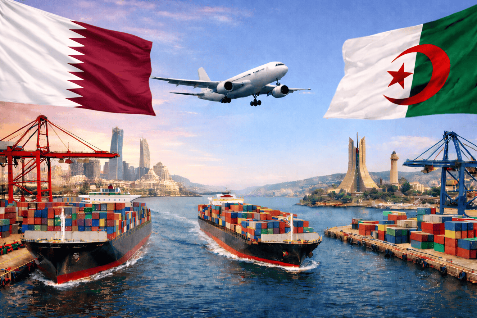 شحن البضائع من قطر للجزائر