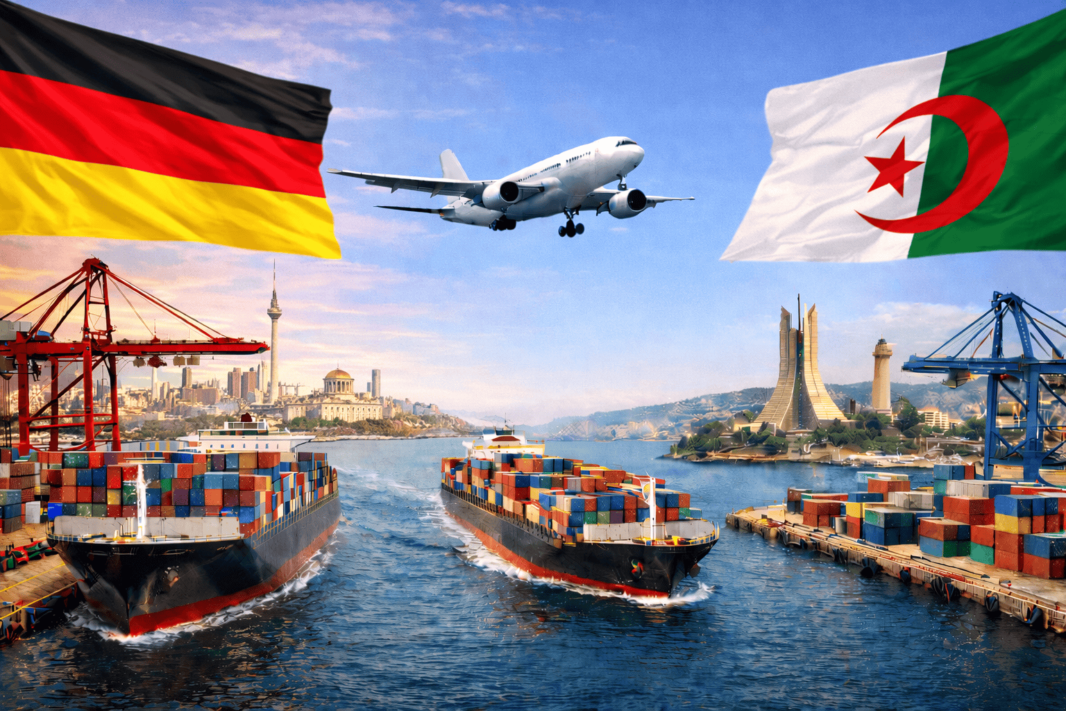 شحن البضائع من ألمانيا للجزائر