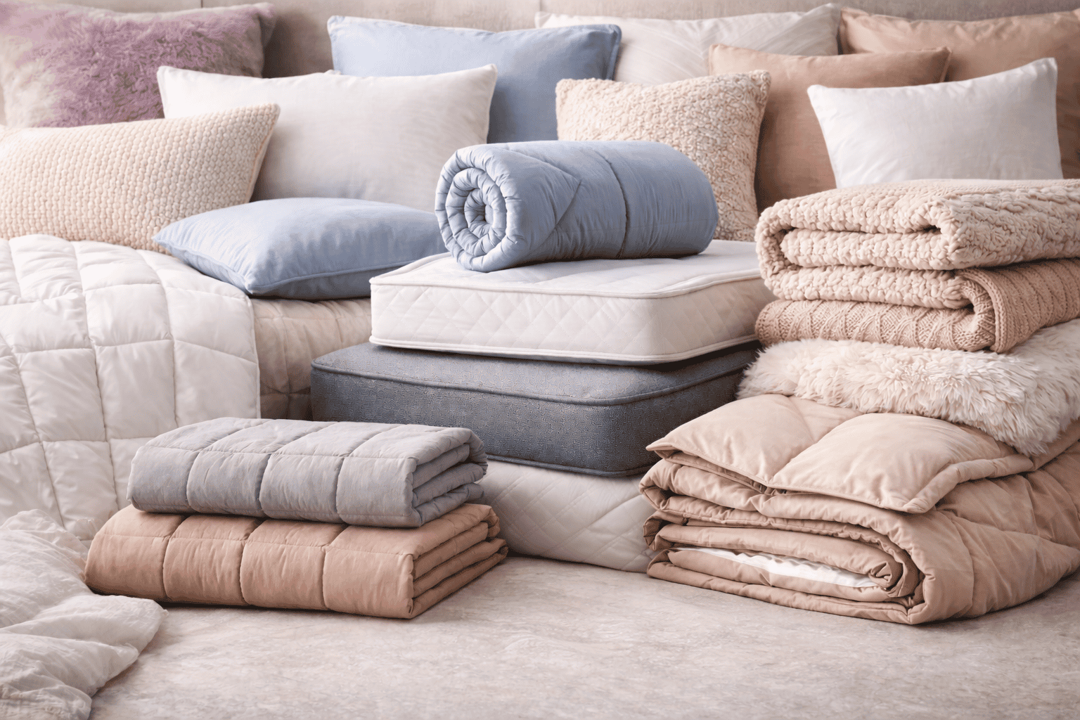 الأفرشة بمختلف أنواعها